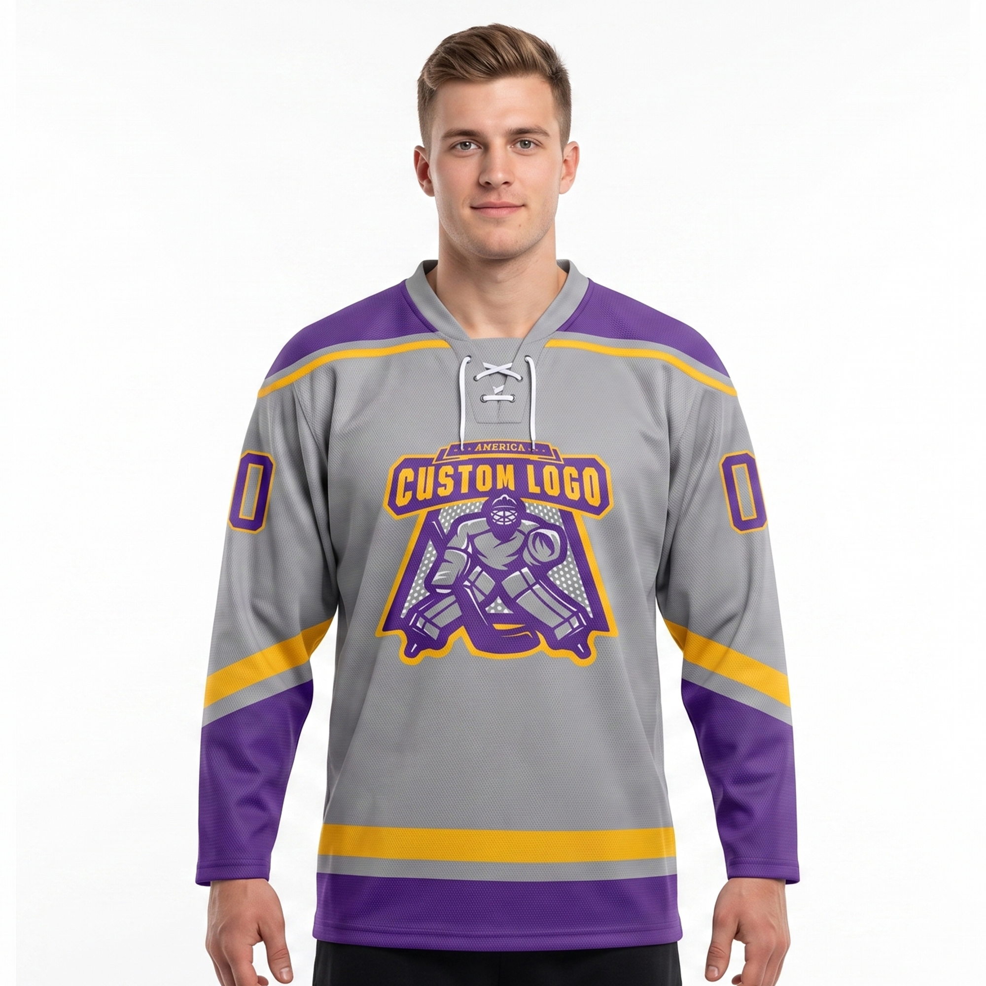 3D Printing Gold - Maglia da Hockey Personalizzata con Logo
