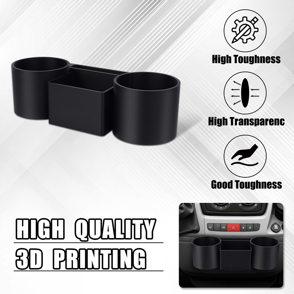 3D Printing Holder - Console centrale doppio portabicchieri per Fiat