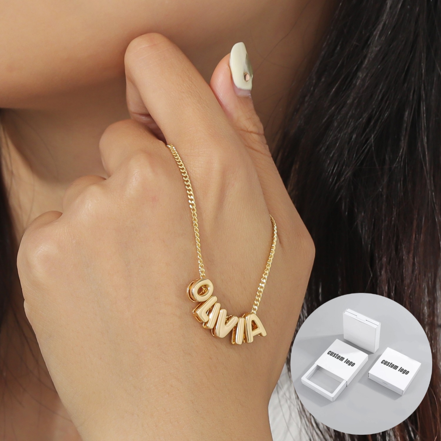 3D Printing Gold - MYDIY collana personalizzata con nome a