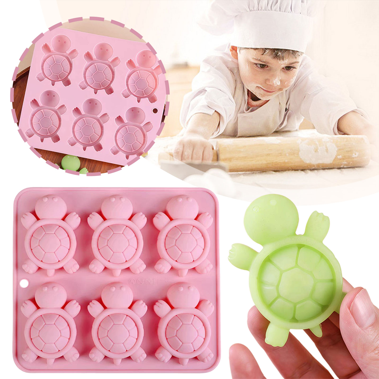 3D Printing With Silicone - Tartarughe vassoio di ghiaccio 3d tartarughe