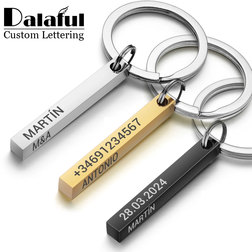 3D Printing Gold - Portachiavi personalizzato con barra 3D Incidi