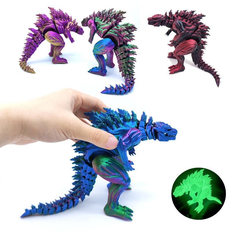 3D Printing Joint - Action Figure di Dinosauro Muscoloso Stampato