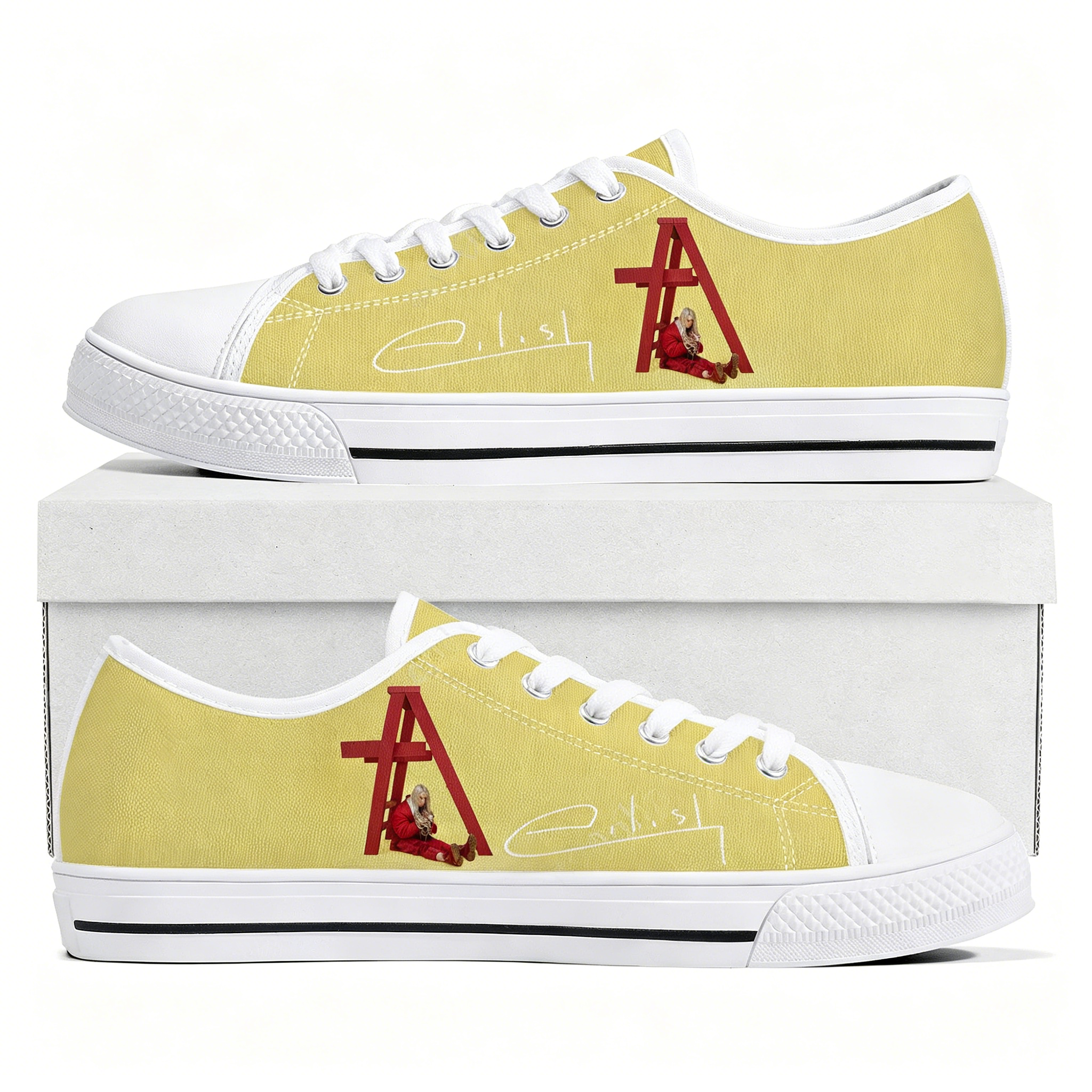 3D Printing Quality - Billie Eilish Low Top Sneakers Uomo