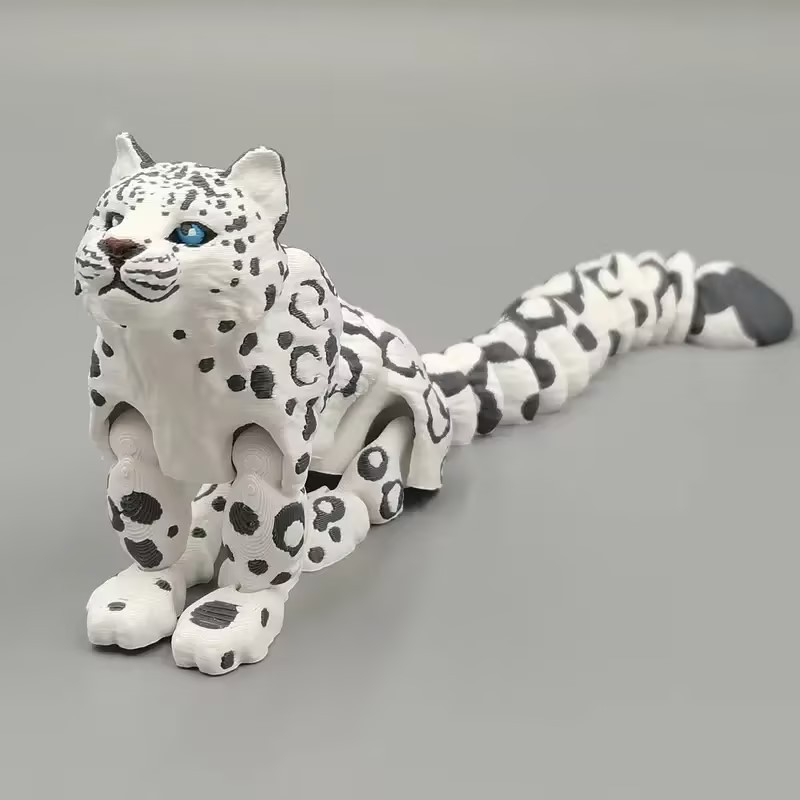 3D Printing Food - Modello di leopardo delle nevi stampato
