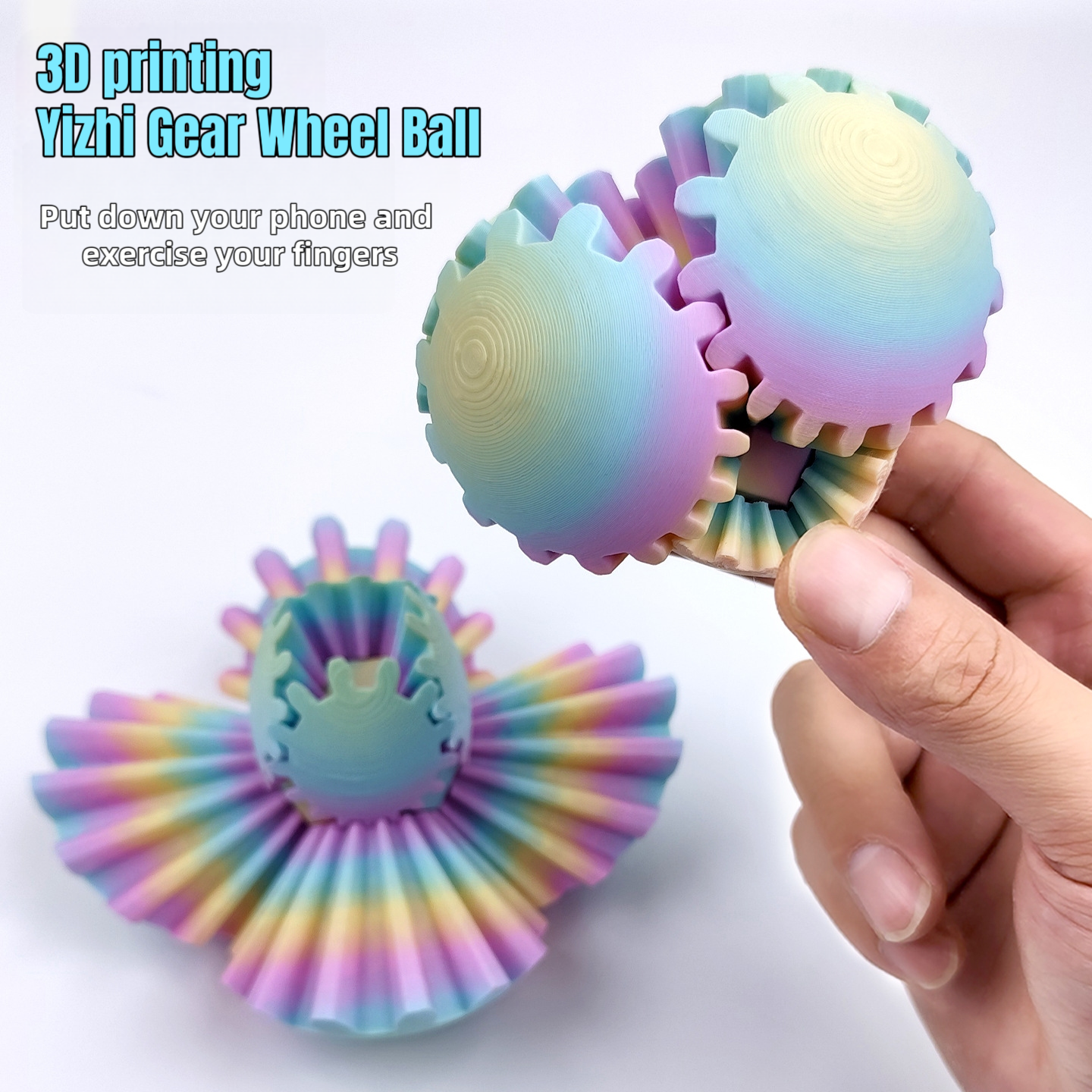 3D Printing Food - Puzzle 3D Stampato, Materiale PLA Ecologico,