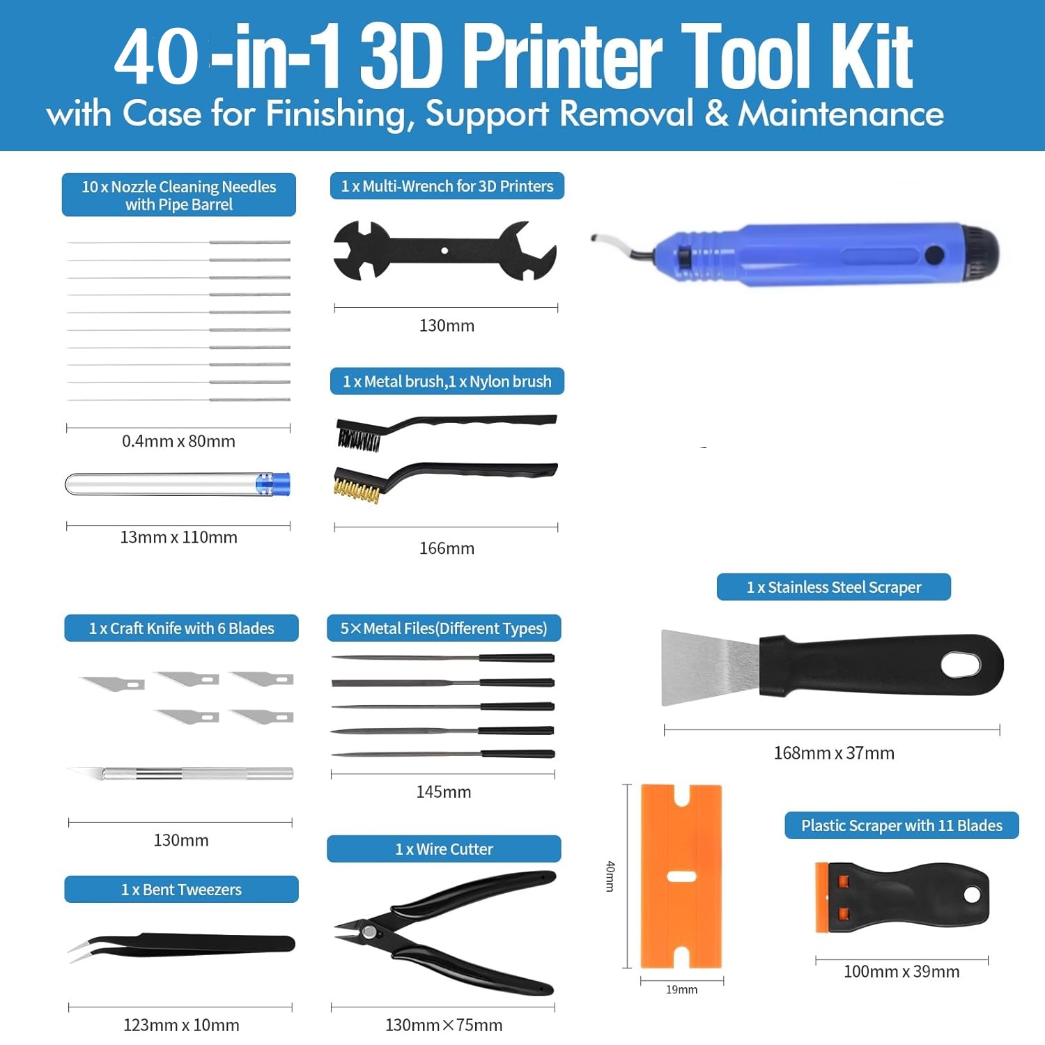 Set di 40 Utensili per Stampan - 3D Printing Files recensione e prezzo