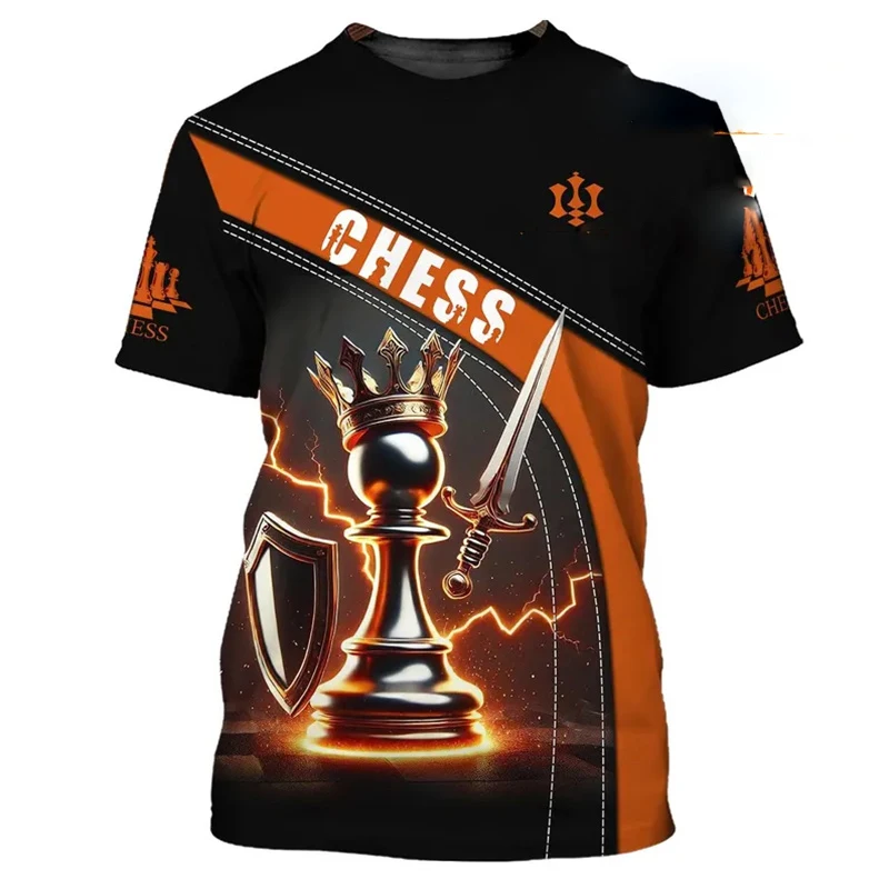 T-shirt divertente Re degli sc - 3D Printing Chess recensione e prezzo