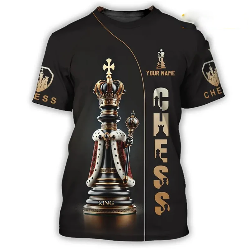 T-shirt divertente Re degli sc - 3D Printing Chess recensione e prezzo