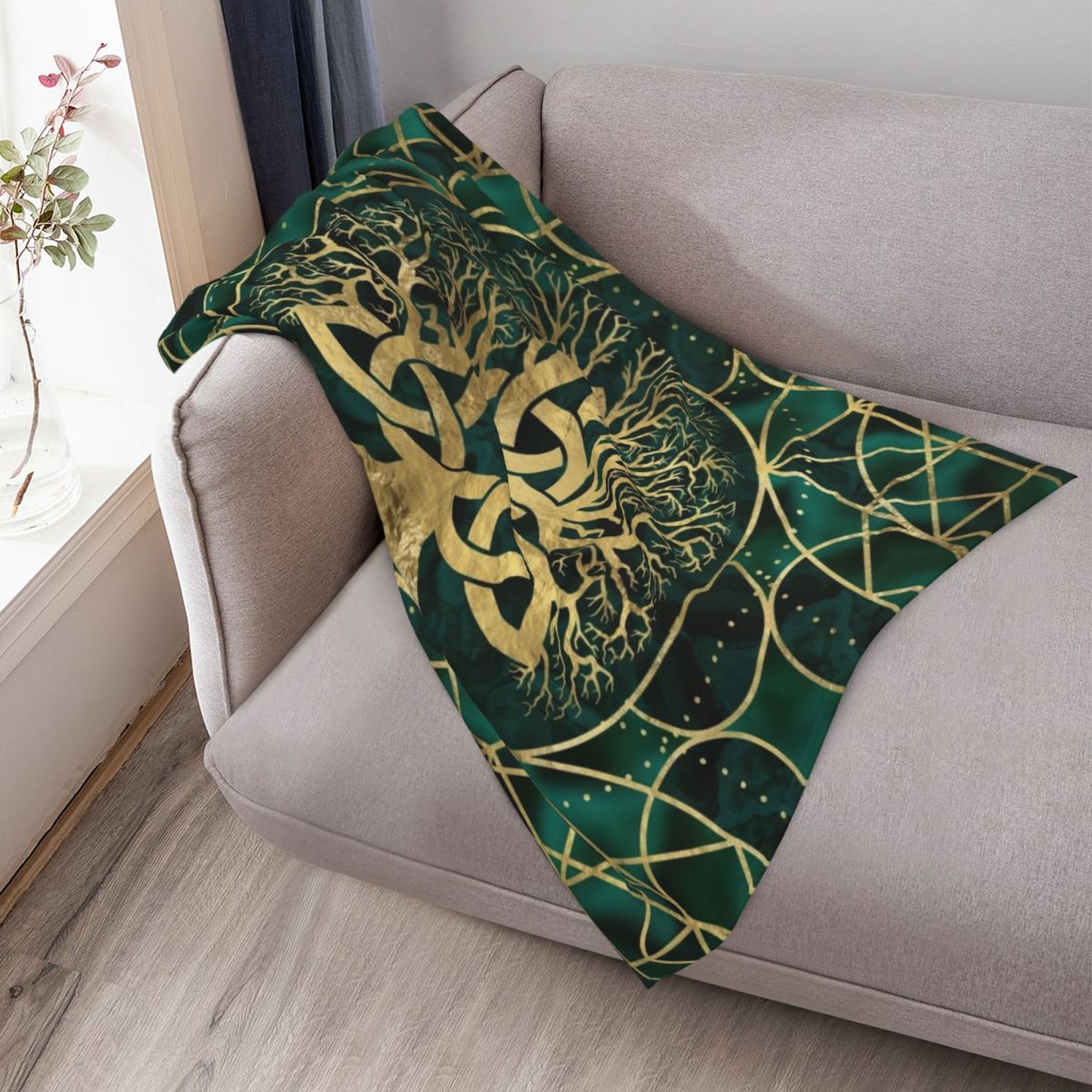 Coperta in peluche calda e sof - 3D Printing Gold recensione e prezzo