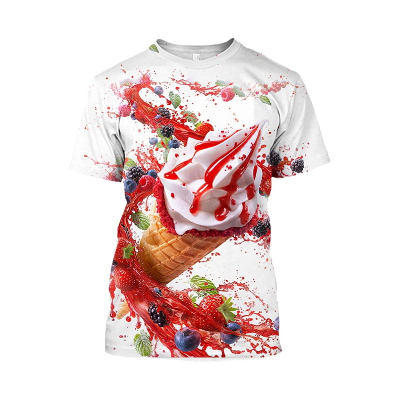 Ice Cream 3D Print T-Shirt uom - 3D Printing Food recensione e prezzo