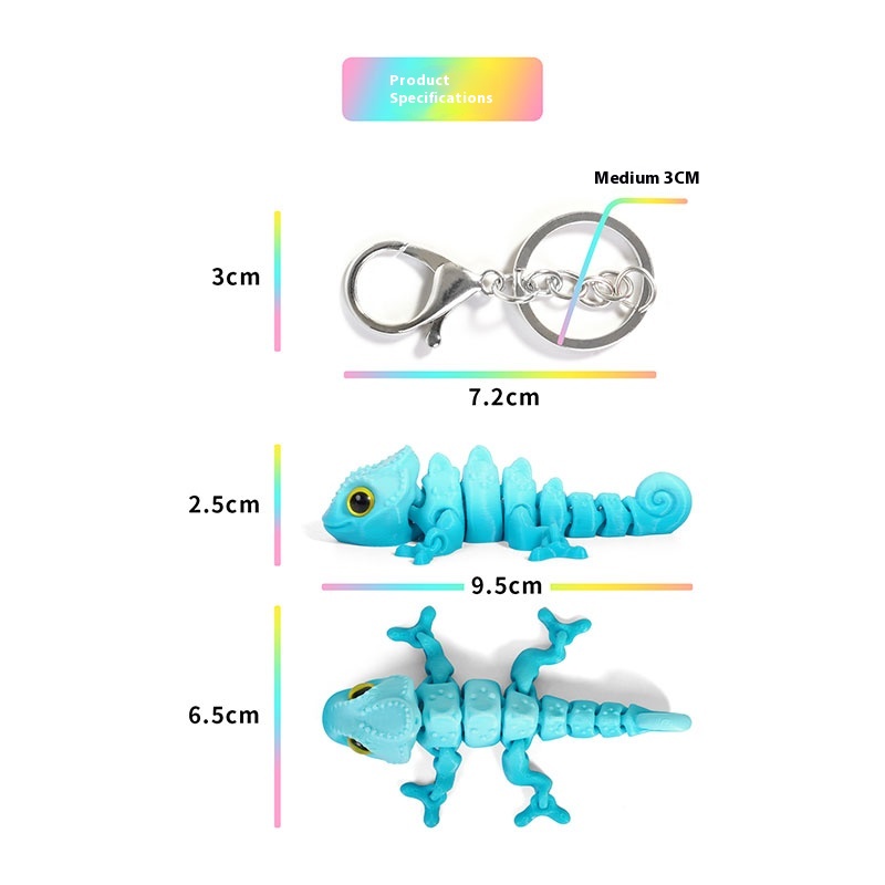 Portachiavi camaleonte stampat - 3D Printing Food recensione e prezzo