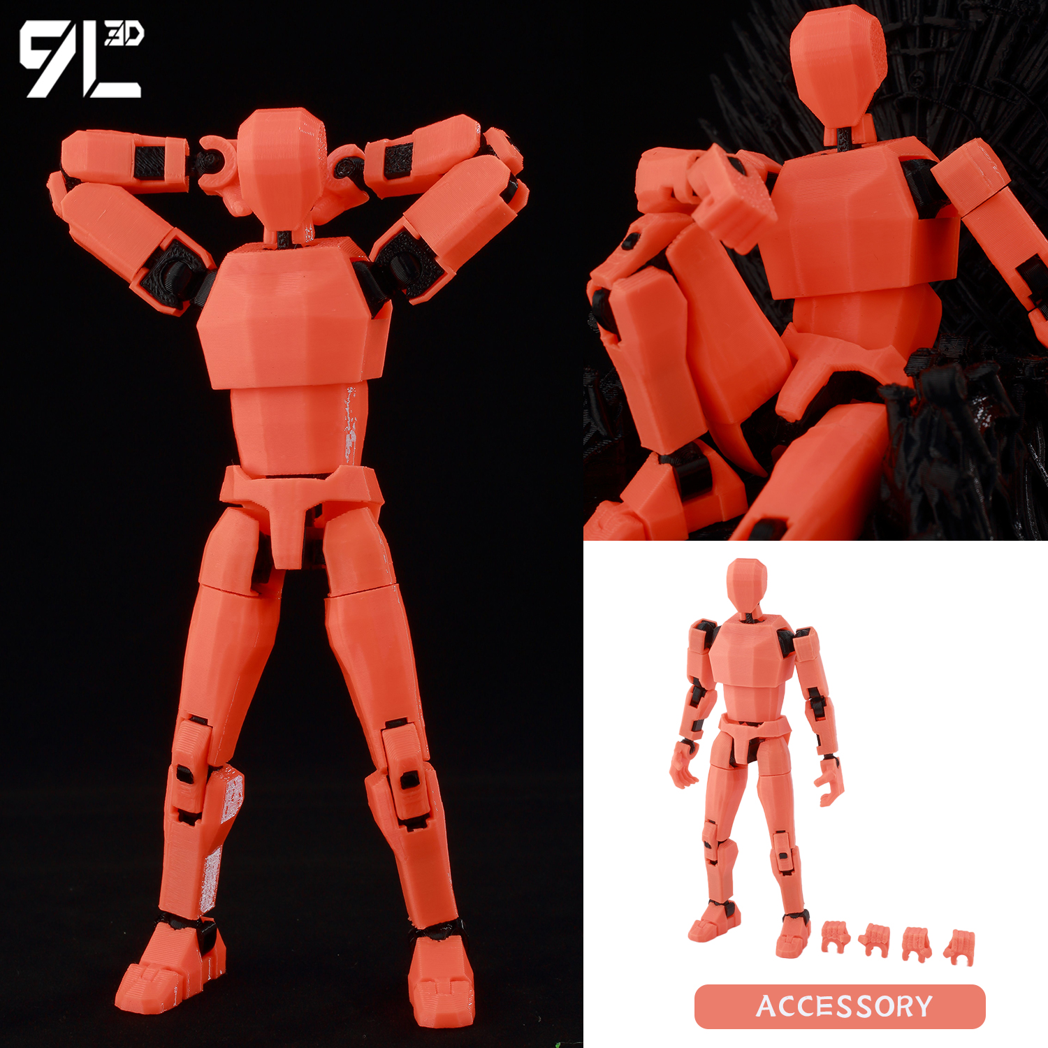 9L 3D Stampato Articolato Dumm - 3D Printing Drawing recensione e prezzo